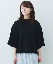 IEDIT カリフォルニアコットンのワイドスリーブトップス