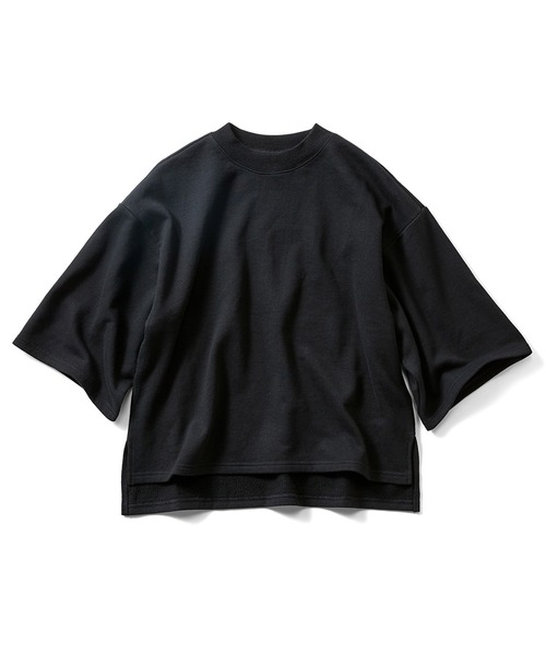IEDIT（イディット）の「ＩＥＤＩＴ　カリフォルニアコットンのワイドスリーブトップス（Tシャツ/カットソー・レディース・ブラック/グリーン・MEDIUM/LARGE/XX-LARGE/X-LARGE/SMALL/XXX-LARGE）」の9枚目の写真