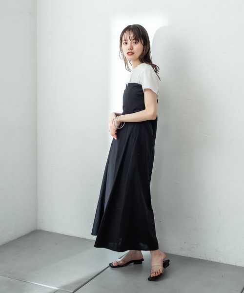 mystic（ミスティック）の「anywayワンピース（シャツワンピース・レディース・ブラック/ベージュ・FREE）」の11枚目の写真