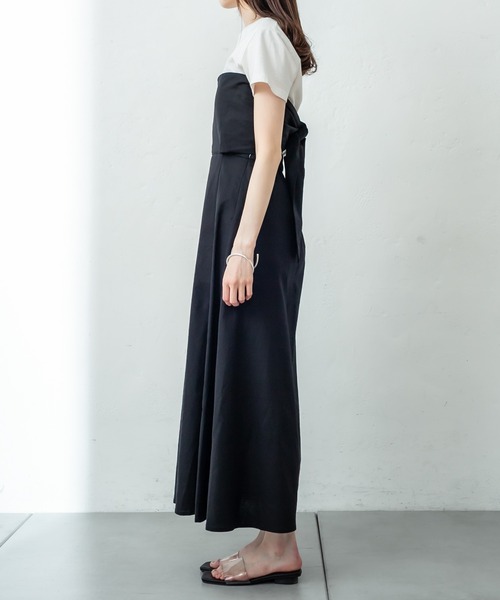 mystic（ミスティック）の「anywayワンピース（シャツワンピース・レディース・ブラック/ベージュ・FREE）」の5枚目の写真