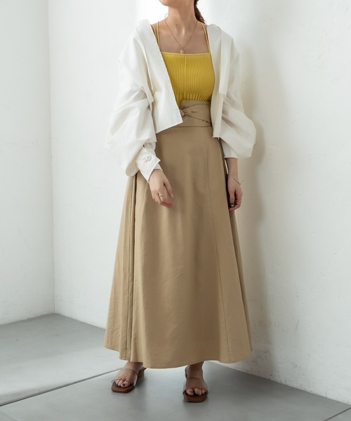 mystic（ミスティック）の「anywayワンピース（シャツワンピース・レディース・ブラック/ベージュ・FREE）」の3枚目の写真