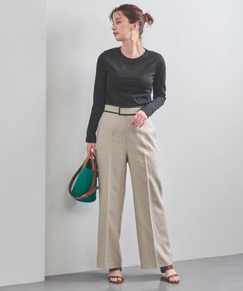 UNITED ARROWS（ユナイテッドアローズ）の「UBC シアー ロングスリーブ Tシャツ◆（Tシャツ/カットソー・レディース・ライトグレー/ブラック/オフホワイト・FREE）」の22枚目の写真