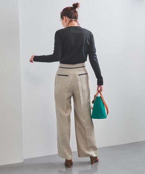 UNITED ARROWS（ユナイテッドアローズ）の「UBC シアー ロングスリーブ Tシャツ◆（Tシャツ/カットソー・レディース・ライトグレー/ブラック/オフホワイト・FREE）」の20枚目の写真