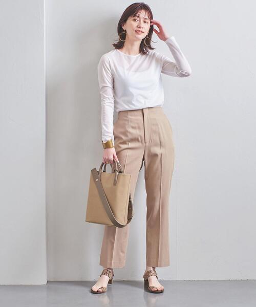 UNITED ARROWS（ユナイテッドアローズ）の「UBC シアー ロングスリーブ Tシャツ◆（Tシャツ/カットソー・レディース・ライトグレー/ブラック/オフホワイト・FREE）」の17枚目の写真