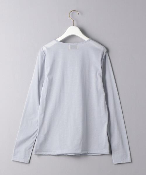 UNITED ARROWS（ユナイテッドアローズ）の「UBC シアー ロングスリーブ Tシャツ◆（Tシャツ/カットソー・レディース・ライトグレー/ブラック/オフホワイト・FREE）」の13枚目の写真