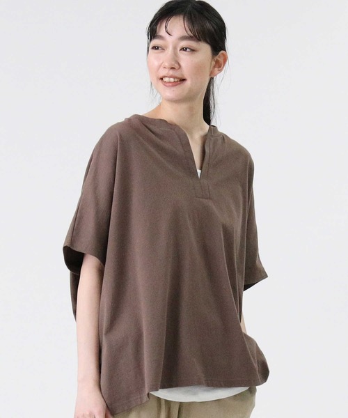 RAG MACHINE(ラグマシーン)の「【RAG MACHINE】レイヤードカフタンTシャツ(Tシャツ/カットソー・レディース・ライトベージュ/ブラウン/ベージュ・M/L)」の9枚目の写真