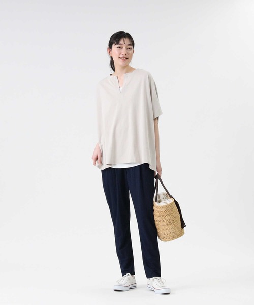 RAG MACHINE(ラグマシーン)の「【RAG MACHINE】レイヤードカフタンTシャツ(Tシャツ/カットソー・レディース・ライトベージュ/ブラウン/ベージュ・M/L)」の19枚目の写真