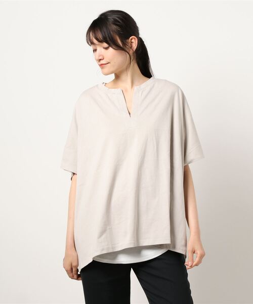RAG MACHINE(ラグマシーン)の「【RAG MACHINE】レイヤードカフタンTシャツ(Tシャツ/カットソー・レディース・ライトベージュ/ブラウン/ベージュ・M/L)」の22枚目の写真