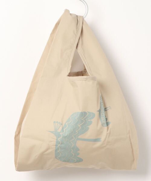 392 plusm(サンキューニプリュスエム)の「TC square bag MINI(エコバッグ/サブバッグ・レディース・ブラック/グリーン/ナチュラル/ライトパープル・FREE)」の3枚目の写真