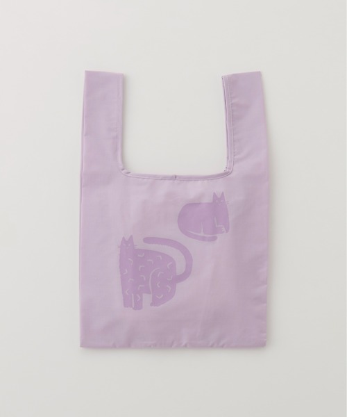 392 plusm(サンキューニプリュスエム)の「TC square bag MINI(エコバッグ/サブバッグ・レディース・ブラック/グリーン/ナチュラル/ライトパープル・FREE)」の11枚目の写真