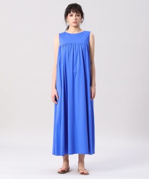 INED(イネド)の「ロングカットワンピース《接触冷感》(ワンピース・レディース・ブラック/ブルー/レンガ・9号)」の5枚目の写真