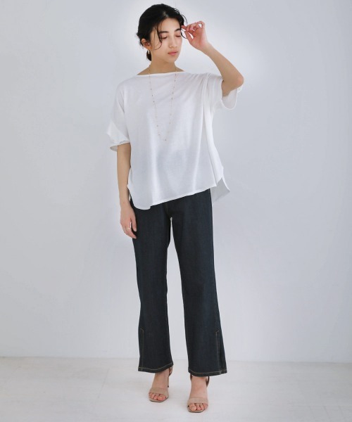 Bou Jeloud(ブージュルード)の「袖フリルブラウス(シャツ/ブラウス・レディース・ホワイト/ブラック/A/グレイッシュベージュ/ピンク・FREE)」の11枚目の写真