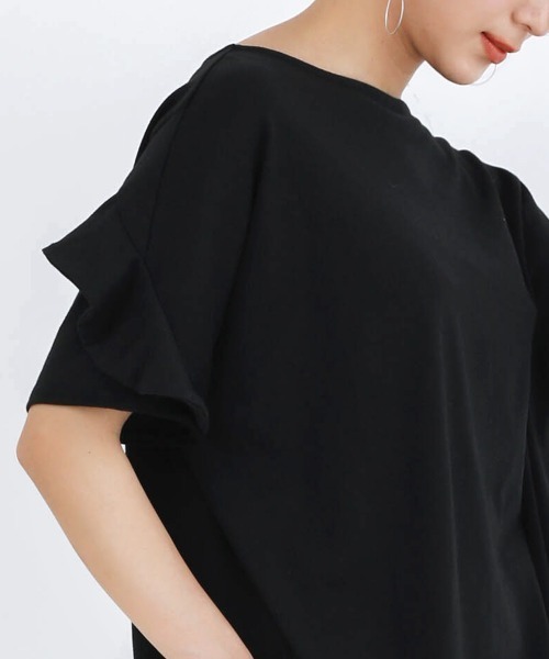 Bou Jeloud(ブージュルード)の「袖フリルブラウス(シャツ/ブラウス・レディース・ホワイト/ブラック/A/グレイッシュベージュ/ピンク・FREE)」の19枚目の写真