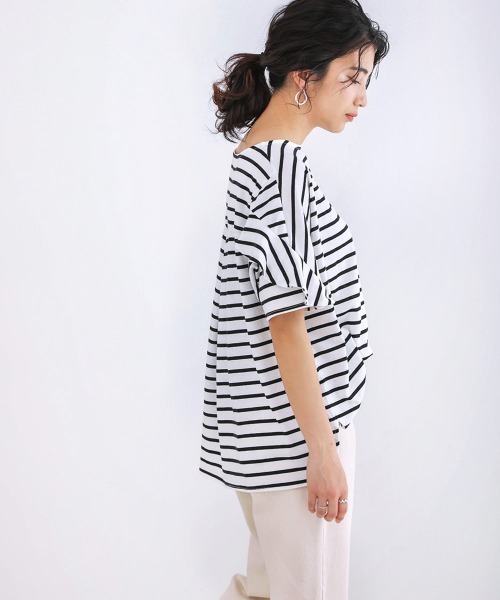 Bou Jeloud(ブージュルード)の「袖フリルブラウス(シャツ/ブラウス・レディース・ホワイト/ブラック/A/グレイッシュベージュ/ピンク・FREE)」の8枚目の写真