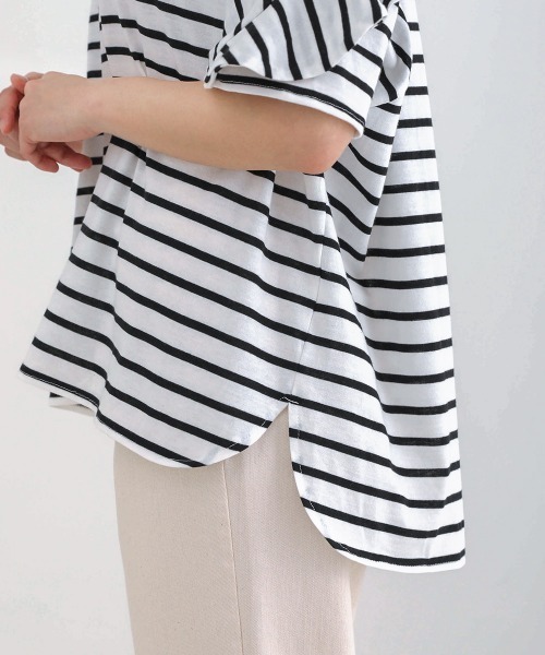 Bou Jeloud(ブージュルード)の「袖フリルブラウス(シャツ/ブラウス・レディース・ホワイト/ブラック/A/グレイッシュベージュ/ピンク・FREE)」の15枚目の写真