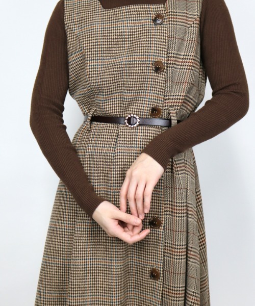 paravion（パラビオン）の「K/スカラップベルト（ベルト・レディース・ブラック/ブラウン/ダークブラウン/ベージュ・ONESIZE）」の3枚目の写真