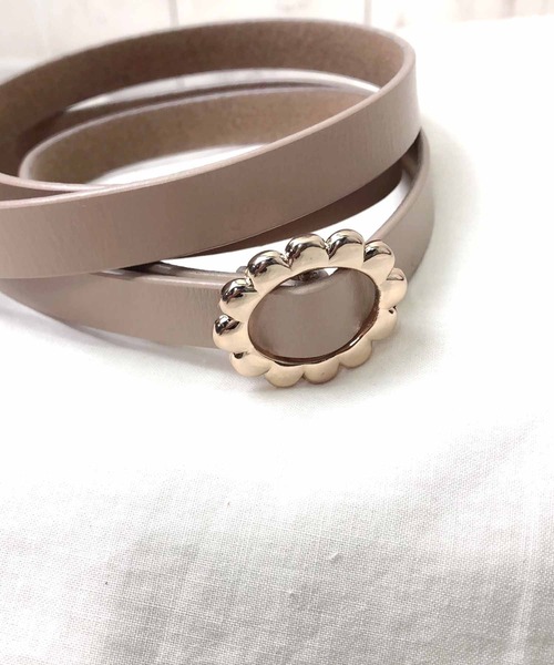 paravion（パラビオン）の「K/スカラップベルト（ベルト・レディース・ブラック/ブラウン/ダークブラウン/ベージュ・ONESIZE）」の11枚目の写真