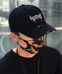 AZS TOKYO | AZS TOKYO/アザストーキョー/"THRASH METAL" LOGO DISTRESSED CAP (BLACKxWHITE)(キャップ)