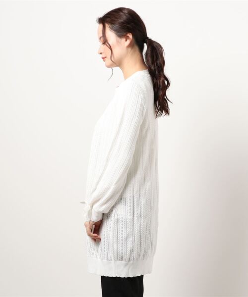 LODISPOTTO(ロディスポット)の「ロイヤルガーデンカーディガン(カーディガン/ボレロ・レディース・ホワイト/ピンク・MEDIUM)」の4枚目の写真