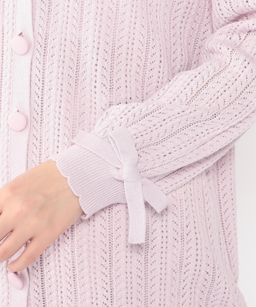 LODISPOTTO(ロディスポット)の「ロイヤルガーデンカーディガン(カーディガン/ボレロ・レディース・ホワイト/ピンク・MEDIUM)」の7枚目の写真