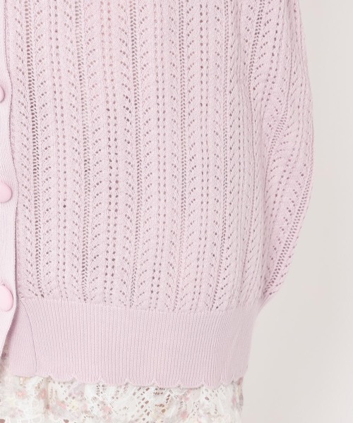 LODISPOTTO(ロディスポット)の「ロイヤルガーデンカーディガン(カーディガン/ボレロ・レディース・ホワイト/ピンク・MEDIUM)」の8枚目の写真