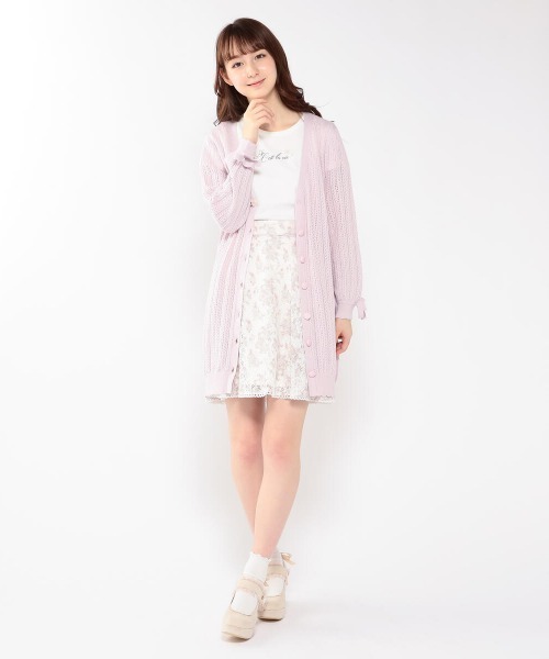 LODISPOTTO(ロディスポット)の「ロイヤルガーデンカーディガン(カーディガン/ボレロ・レディース・ホワイト/ピンク・MEDIUM)」の10枚目の写真