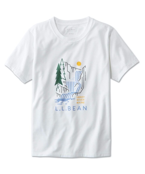 L.L.Bean（エルエルビーン）の「グラフィック・アクティブ・ティ ジャパン・フィット（Tシャツ/カットソー・レディース・ホワイト系/ホワイト系1/ホワイト系2/ライトグレー系/ライトグレー系1/ネイビー系/ネイビー系1/ネイビー系2/ターコイズブルー系/ターコイズブルー系1/ターコイズブルー系2/パープル系/パープル系1/パープル系2/ホワイト系3/ライトグレー系2/ライトグリーン系1/ライトグリーン系/ホワイト系4/ホワイト系5/オレンジ系/オレンジ系1/ブルー系/ブルー系1/ホワイト系6・SMALL/MEDIUM/LARGE/X-LARGE/X-SMALL）」の2枚目の写真