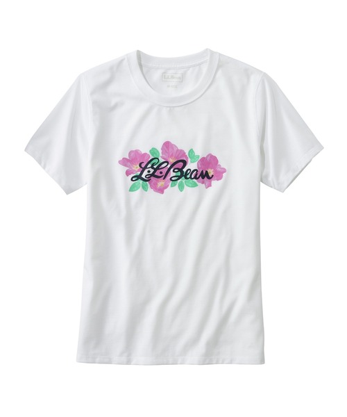 L.L.Bean（エルエルビーン）の「グラフィック・アクティブ・ティ ジャパン・フィット（Tシャツ/カットソー・レディース・ホワイト系/ホワイト系1/ホワイト系2/ライトグレー系/ライトグレー系1/ネイビー系/ネイビー系1/ネイビー系2/ターコイズブルー系/ターコイズブルー系1/ターコイズブルー系2/パープル系/パープル系1/パープル系2/ホワイト系3/ライトグレー系2/ライトグリーン系1/ライトグリーン系/ホワイト系4/ホワイト系5/オレンジ系/オレンジ系1/ブルー系/ブルー系1/ホワイト系6・SMALL/MEDIUM/LARGE/X-LARGE/X-SMALL）」の7枚目の写真