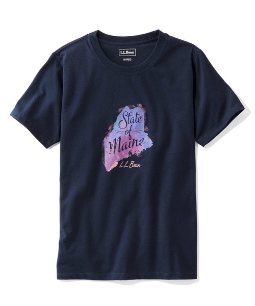 L.L.Bean（エルエルビーン）の「グラフィック・アクティブ・ティ ジャパン・フィット（Tシャツ/カットソー・レディース・ホワイト系/ホワイト系1/ホワイト系2/ライトグレー系/ライトグレー系1/ネイビー系/ネイビー系1/ネイビー系2/ターコイズブルー系/ターコイズブルー系1/ターコイズブルー系2/パープル系/パープル系1/パープル系2/ホワイト系3/ライトグレー系2/ライトグリーン系1/ライトグリーン系/ホワイト系4/ホワイト系5/オレンジ系/オレンジ系1/ブルー系/ブルー系1/ホワイト系6・SMALL/MEDIUM/LARGE/X-LARGE/X-SMALL）」の14枚目の写真