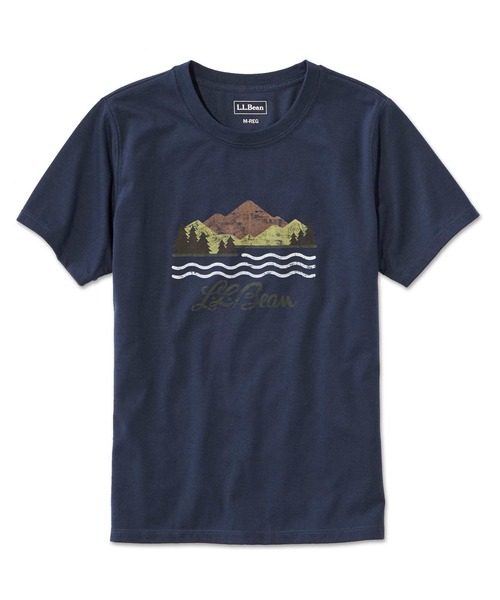 L.L.Bean（エルエルビーン）の「グラフィック・アクティブ・ティ ジャパン・フィット（Tシャツ/カットソー・レディース・ホワイト系/ホワイト系1/ホワイト系2/ライトグレー系/ライトグレー系1/ネイビー系/ネイビー系1/ネイビー系2/ターコイズブルー系/ターコイズブルー系1/ターコイズブルー系2/パープル系/パープル系1/パープル系2/ホワイト系3/ライトグレー系2/ライトグリーン系1/ライトグリーン系/ホワイト系4/ホワイト系5/オレンジ系/オレンジ系1/ブルー系/ブルー系1/ホワイト系6・SMALL/MEDIUM/LARGE/X-LARGE/X-SMALL）」の15枚目の写真