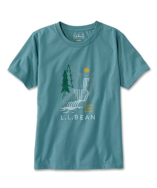 L.L.Bean（エルエルビーン）の「グラフィック・アクティブ・ティ ジャパン・フィット（Tシャツ/カットソー・レディース・ホワイト系/ホワイト系1/ホワイト系2/ライトグレー系/ライトグレー系1/ネイビー系/ネイビー系1/ネイビー系2/ターコイズブルー系/ターコイズブルー系1/ターコイズブルー系2/パープル系/パープル系1/パープル系2/ホワイト系3/ライトグレー系2/ライトグリーン系1/ライトグリーン系/ホワイト系4/ホワイト系5/オレンジ系/オレンジ系1/ブルー系/ブルー系1/ホワイト系6・SMALL/MEDIUM/LARGE/X-LARGE/X-SMALL）」の16枚目の写真