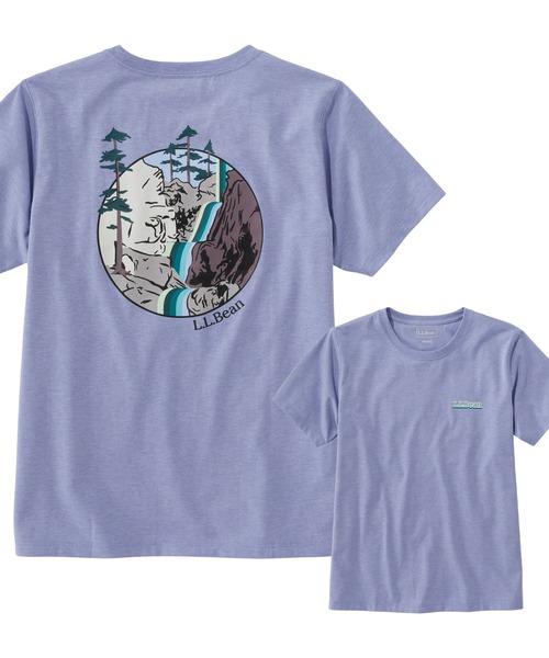 L.L.Bean（エルエルビーン）の「グラフィック・アクティブ・ティ ジャパン・フィット（Tシャツ/カットソー・レディース・ホワイト系/ホワイト系1/ホワイト系2/ライトグレー系/ライトグレー系1/ネイビー系/ネイビー系1/ネイビー系2/ターコイズブルー系/ターコイズブルー系1/ターコイズブルー系2/パープル系/パープル系1/パープル系2/ホワイト系3/ライトグレー系2/ライトグリーン系1/ライトグリーン系/ホワイト系4/ホワイト系5/オレンジ系/オレンジ系1/ブルー系/ブルー系1/ホワイト系6・SMALL/MEDIUM/LARGE/X-LARGE/X-SMALL）」の20枚目の写真