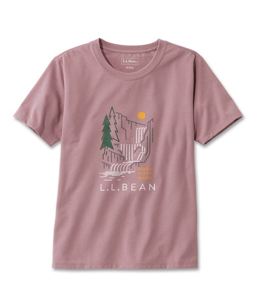 L.L.Bean（エルエルビーン）の「グラフィック・アクティブ・ティ ジャパン・フィット（Tシャツ/カットソー・レディース・ホワイト系/ホワイト系1/ホワイト系2/ライトグレー系/ライトグレー系1/ネイビー系/ネイビー系1/ネイビー系2/ターコイズブルー系/ターコイズブルー系1/ターコイズブルー系2/パープル系/パープル系1/パープル系2/ホワイト系3/ライトグレー系2/ライトグリーン系1/ライトグリーン系/ホワイト系4/ホワイト系5/オレンジ系/オレンジ系1/ブルー系/ブルー系1/ホワイト系6・SMALL/MEDIUM/LARGE/X-LARGE/X-SMALL）」の22枚目の写真