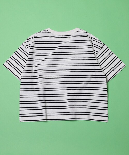 FREAK'S STORE（フリークスストア）の「FREAK'S STORE/フリークスストア 【WEB限定】KIDSボーダーTEE（Tシャツ/カットソー・キッズ・ホワイト/ブラック/ベージュ/オリーブ/サックスブルー・110/120/130/140）」の16枚目の写真