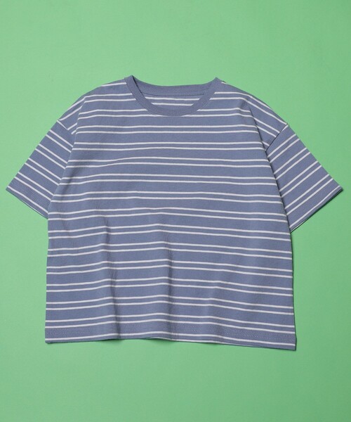 FREAK'S STORE（フリークスストア）の「FREAK'S STORE/フリークスストア 【WEB限定】KIDSボーダーTEE（Tシャツ/カットソー・キッズ・ホワイト/ブラック/ベージュ/オリーブ/サックスブルー・110/120/130/140）」の7枚目の写真