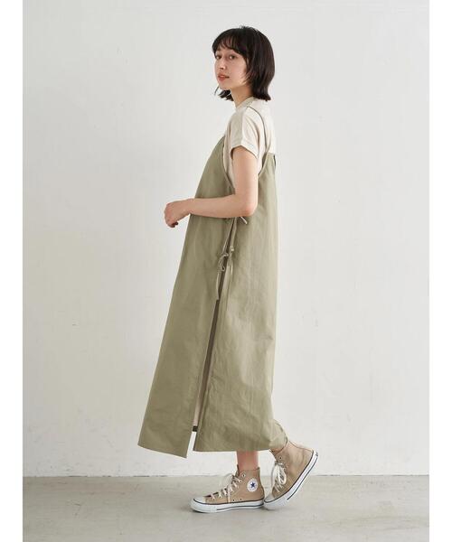 earth music&ecology（アースミュージックアンドエコロジー）の「SET2点スリットキャミワンピース+カットワンピース　＊（ワンピース・レディース・ブラック/ミント/テラコッタ・FREE）」の11枚目の写真