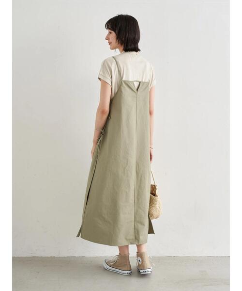 earth music&ecology（アースミュージックアンドエコロジー）の「SET2点スリットキャミワンピース+カットワンピース　＊（ワンピース・レディース・ブラック/ミント/テラコッタ・FREE）」の13枚目の写真