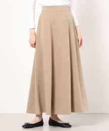 NANO universe | ベロアタッチサテンAラインスカート(スカート)