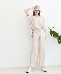 me+em select | 【上下2点セット】さらさらビッグルームウェアSET(ルームウェア/パジャマ)