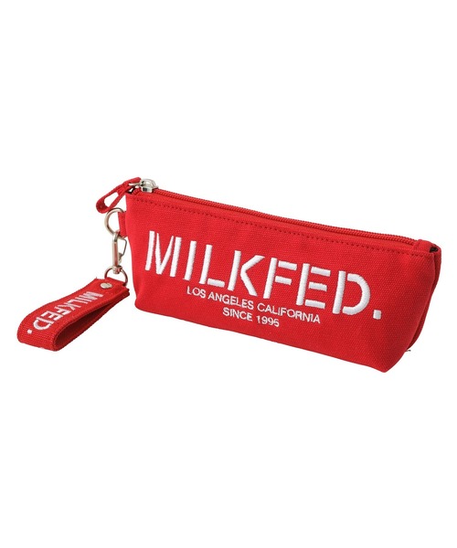 MILKFED.(ミルクフェド)の「STENCIL LOGO PENCIL CASE(ペン類・レディース・ホワイト/ブラック/ベージュ/ネイビー/レッド/ライトパープル/ライトピンク/A・ONE SIZE)」の17枚目の写真