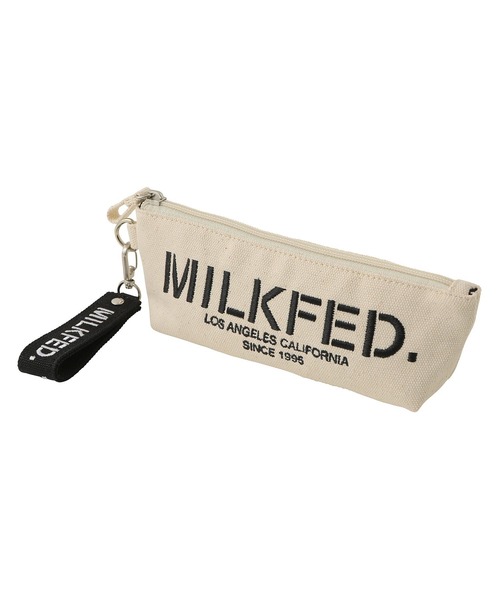 MILKFED.(ミルクフェド)の「STENCIL LOGO PENCIL CASE(ペン類・レディース・ホワイト/ブラック/ベージュ/ネイビー/レッド/ライトパープル/ライトピンク/A・ONE SIZE)」の21枚目の写真