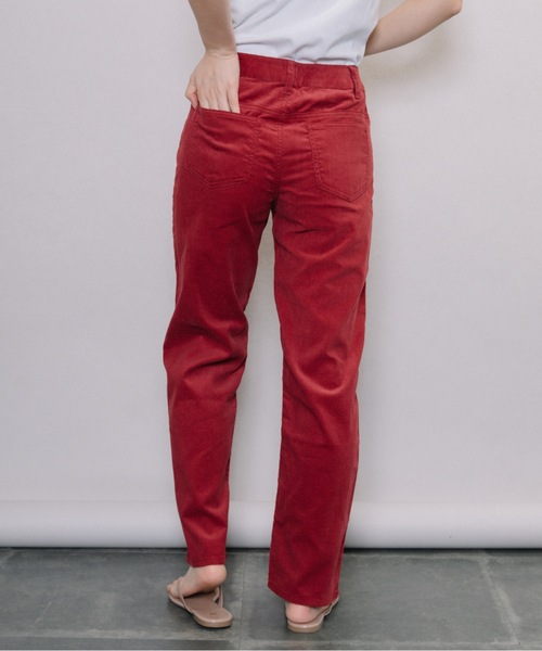 miniyu（ミニュウ）の「【NIMES】細コーデュロイ・テーパードパンツ（その他パンツ・レディース・レッド・0）」の14枚目の写真