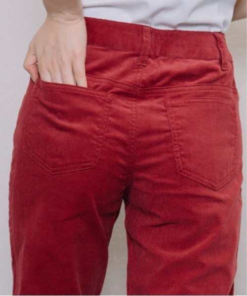 miniyu（ミニュウ）の「【NIMES】細コーデュロイ・テーパードパンツ（その他パンツ・レディース・レッド・0）」の17枚目の写真