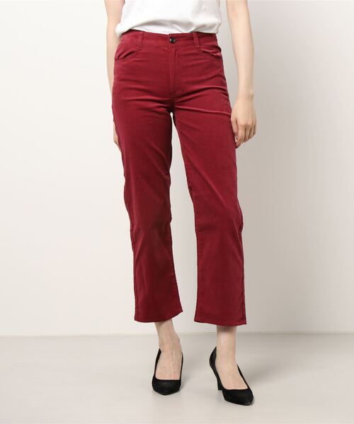 miniyu（ミニュウ）の「【NIMES】細コーデュロイ・テーパードパンツ（その他パンツ・レディース・レッド・0）」の18枚目の写真