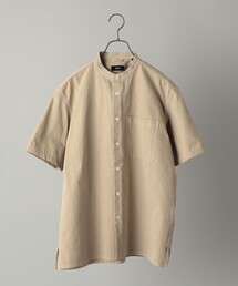 SHIPS | SHIPS: japan quality ガーメントダイ トリプルステッチ バンドカラー シャツ S/S(シャツ/ブラウス)