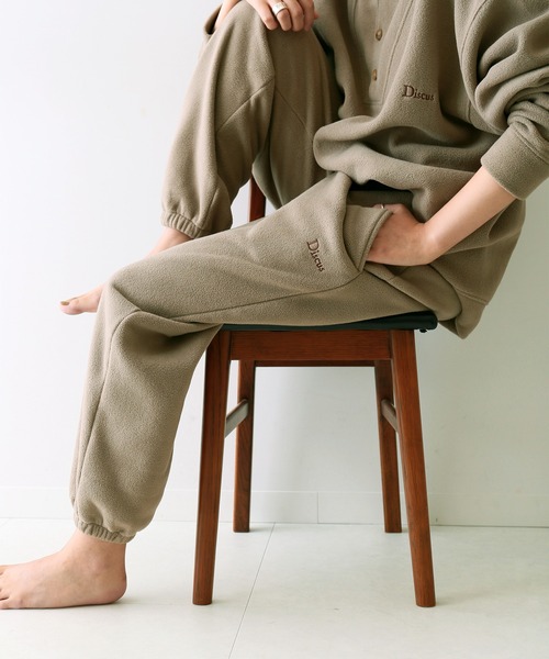 DISCUS（ディスカス）の「【Discus×relume/ディスカス】別注 Fleece リブパンツ（その他パンツ・メンズ・グリーン/ブラック/キャメル/ホワイト・M/L）」の4枚目の写真