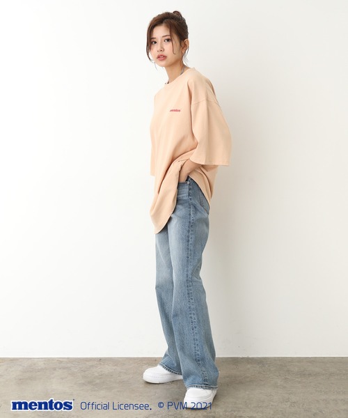 JUNRED（ジュンレッド）の「メントスバックプリントTEE（Tシャツ/カットソー・メンズ・ブラック/オフホワイト/ラベンダー/ベージュ系その他・M/L）」の6枚目の写真