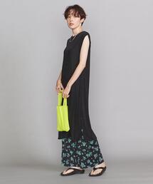 BEAUTY&YOUTH UNITED ARROWS | BY シャイニースリットノースリーブ ワンピース -ウォッシャブル-(ワンピース)