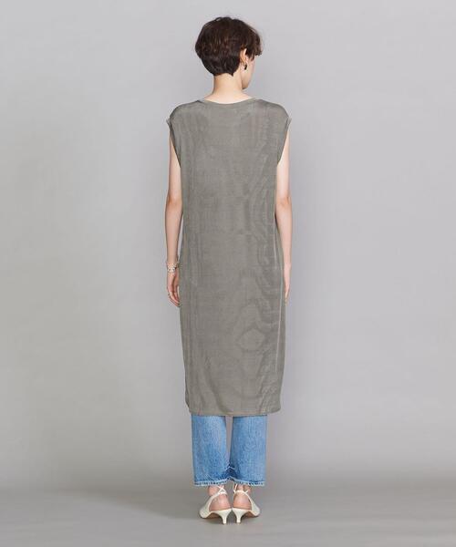 BEAUTY&YOUTH UNITED ARROWS（ビューティーアンドユースユナイテッドアローズ）の「BY シャイニースリットノースリーブ ワンピース -ウォッシャブル-◆（ワンピース・レディース・ブラック/グレー/オリーブ・FREE）」の10枚目の写真