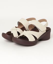 RE GETA/リゲッタ クロスベルトウェッジサンダル R-2682